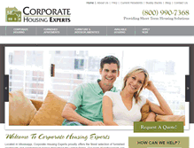 Tablet Screenshot of corporatehousingexperts.com